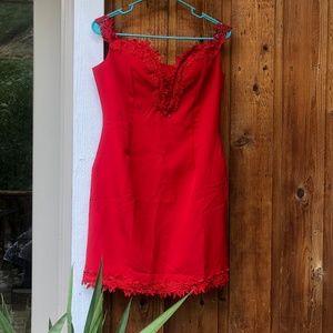 Sexy Red Cocktail Dress